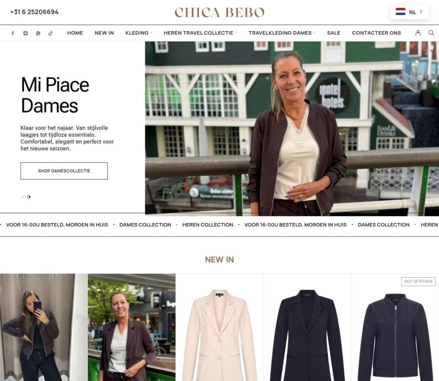 Homepage of chicabebo.nl